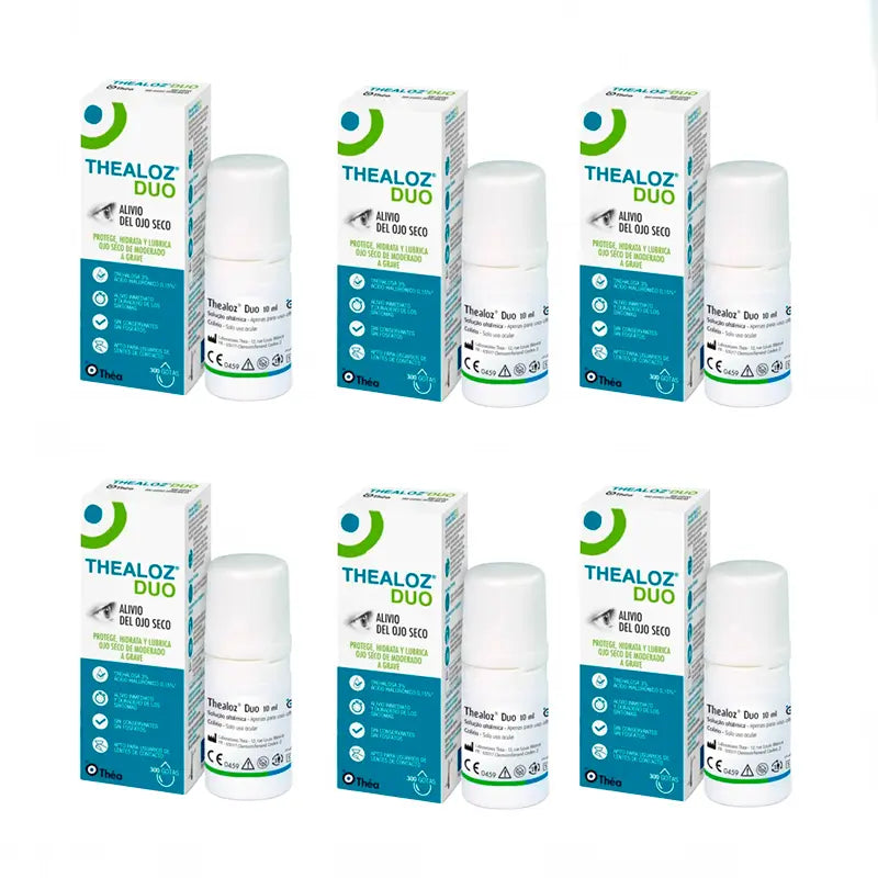 Thealoz Duo Augentropfen, 6 x 10 ml