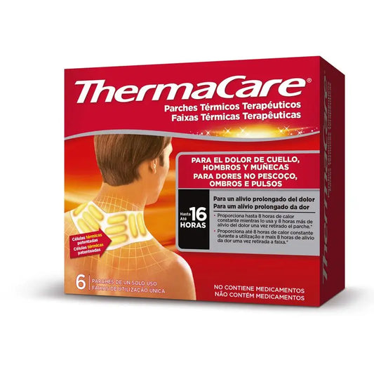 Thermacare Wärmepflaster für Nacken, Schulter und Handgelenk, 6 Stück.
