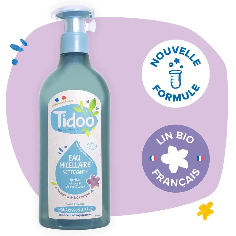 Tidoo Bio-Micellar-Reinigungswasser mit Ringelblume , 500 ml