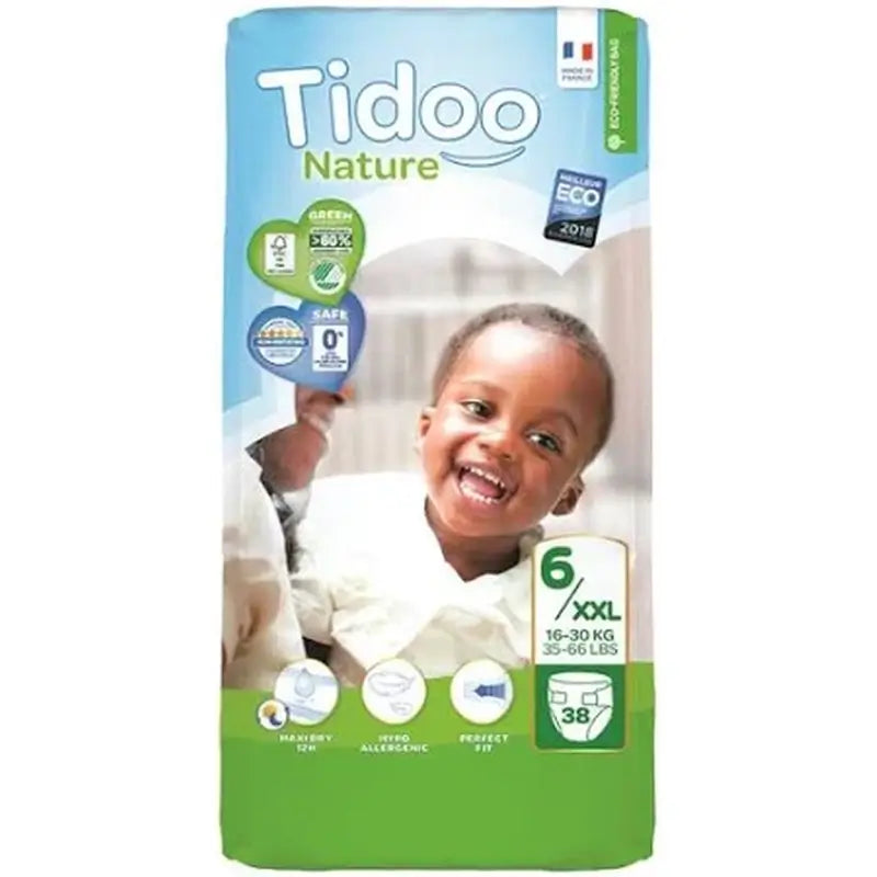 Tidoo Windeln Größe 6 16/30 Kg Eco , 25 Einheiten