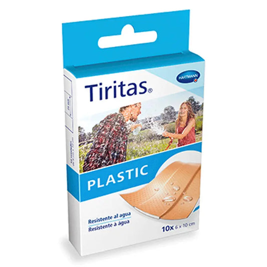 Plastic Elastic Band-Aids 6X10 cm 10 units