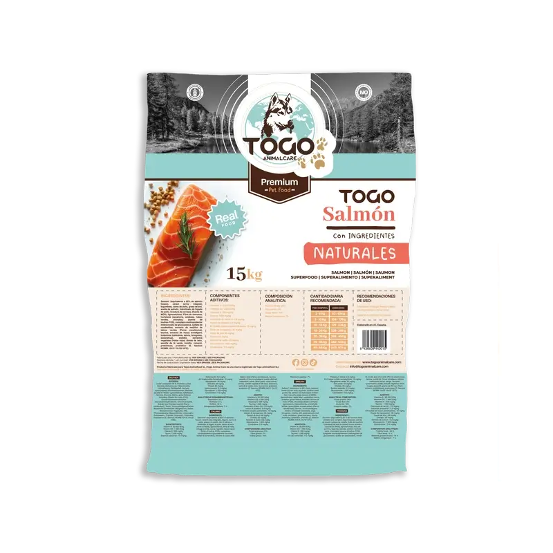 Togo-Lachs Trockenfutter, 15 kg