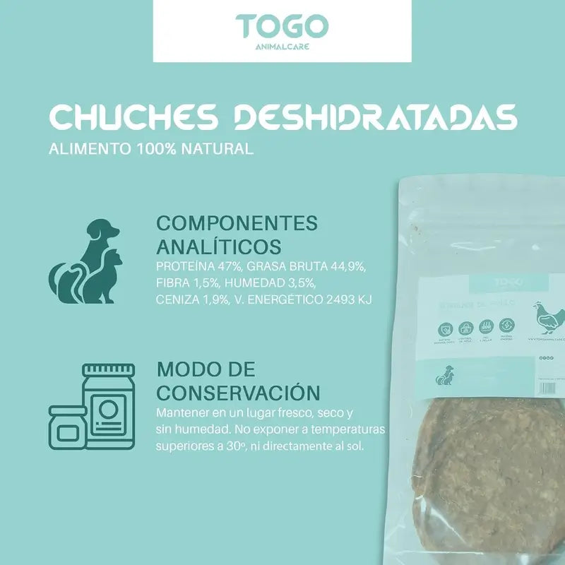 Togo Snack Natural Burger Hähnchen, 3er-Pack.