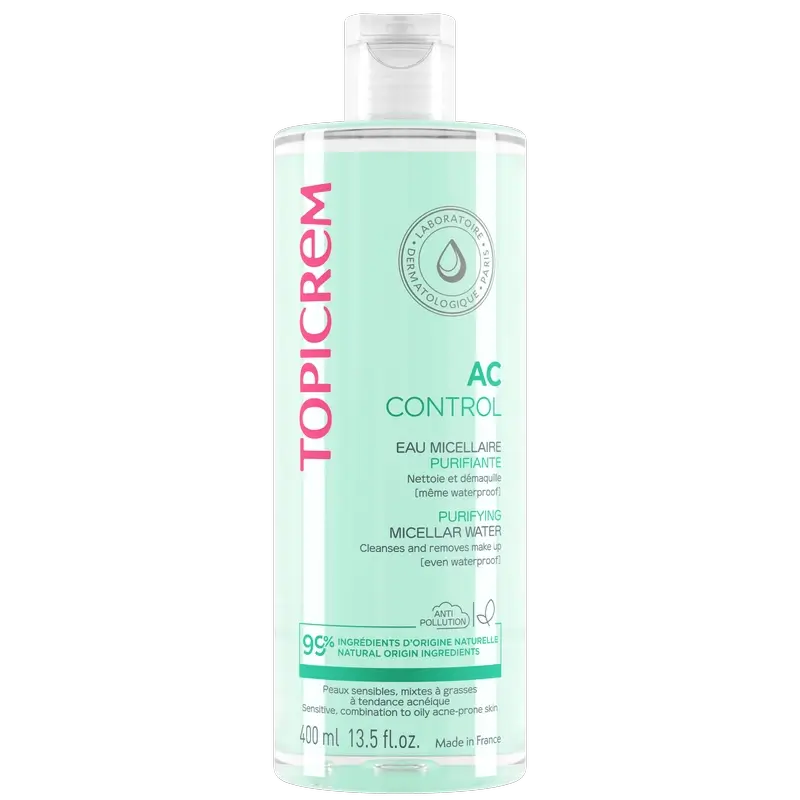 Topicrem Ac Control Reinigendes Micellarwasser, 400 ml