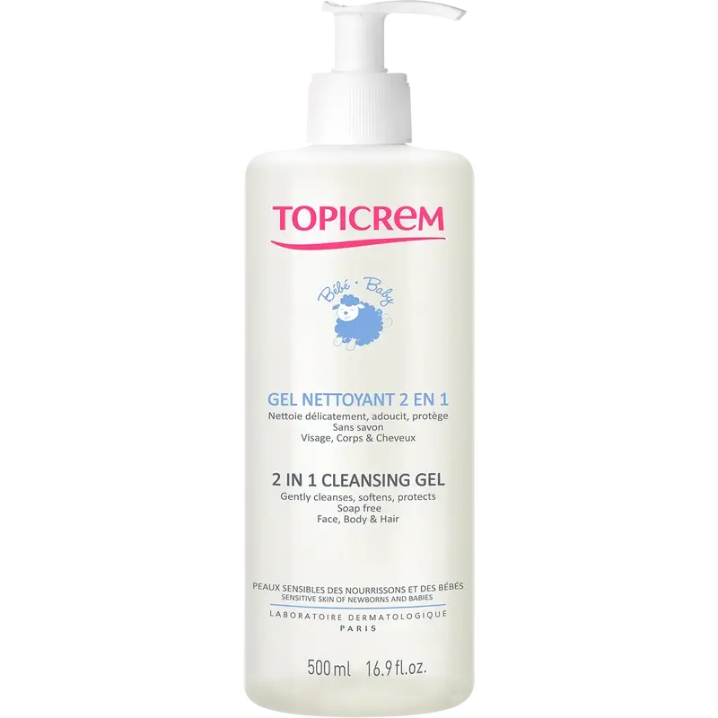 Topicrem Baby-Reinigungsgel 2 in 1 , 500 ml