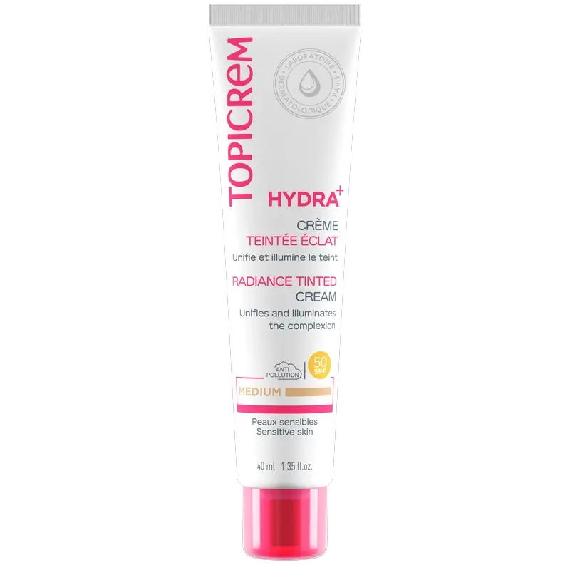 Topicrem Hydra + Illuminating Cream Medium Farbe, 40 ml