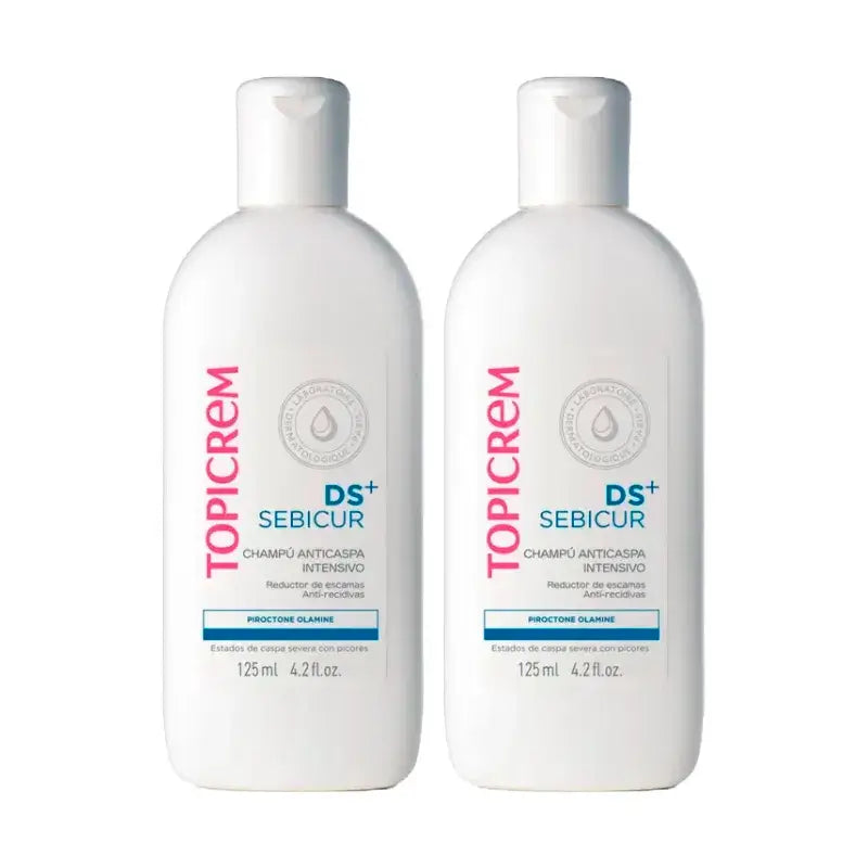 Topicrem Ds+ Sebicur Intensives Anti-Schuppen Shampoo, Packung 2 x 125 Ml