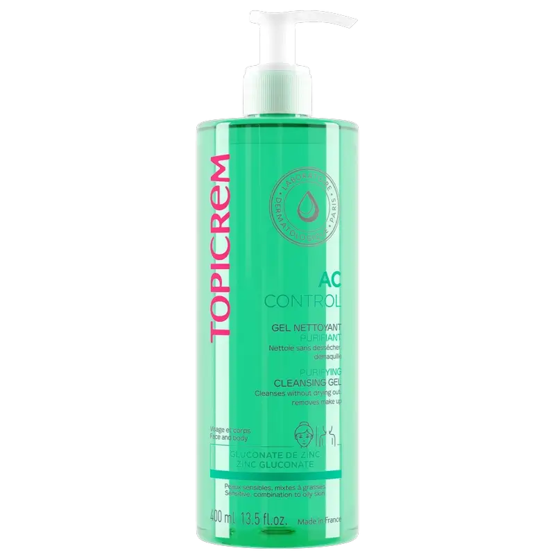 Topicrem Ac Control Reinigendes Reinigungsgel, 400 Ml