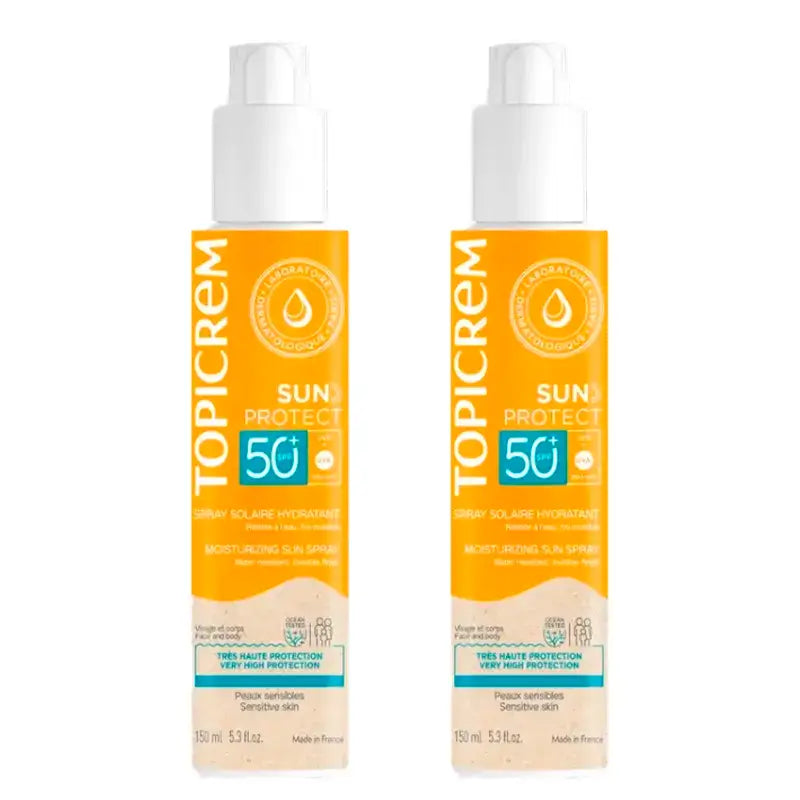 Topicrem Sun Protect Spray Spf50+, Packung 2 x 150 ml