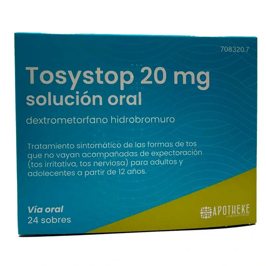 Tosystop 20 mg, 24 sachets for oral solution