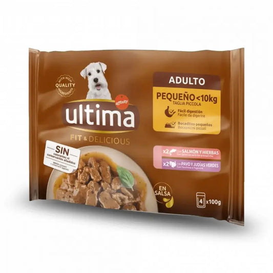 Ultima Nassfutter Ud Mini Wet Multipouch Lachs & Truthahn, 400 g