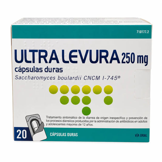 Ultra Levura 250 mg, 20 Kapseln