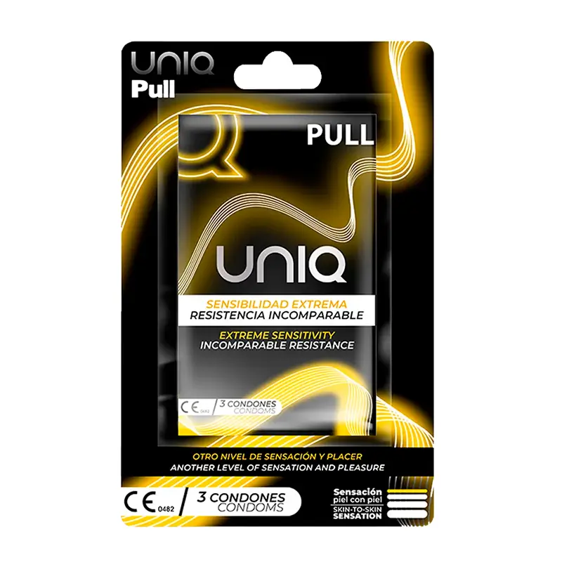 Uniq Pull Kondome mit latexfreien Bändern 3 Stück