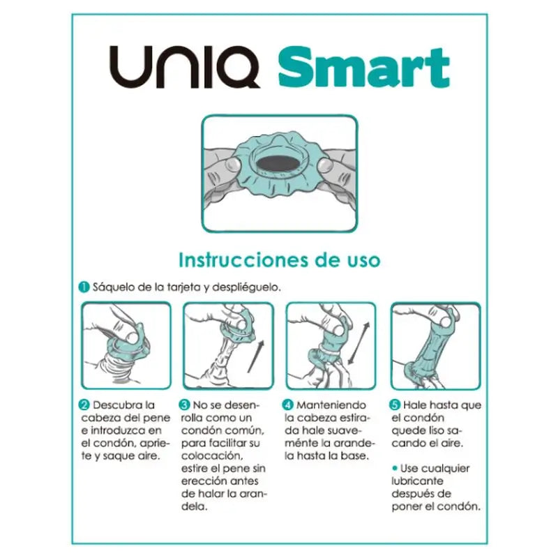 Uniq Smart Latex-Free Pre-Erektion Kondome 3 Einheiten