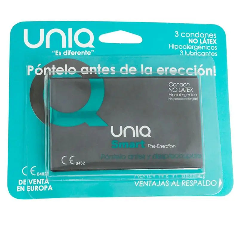 Uniq Smart Latex-Free Pre-Erektion Kondome 3 Einheiten