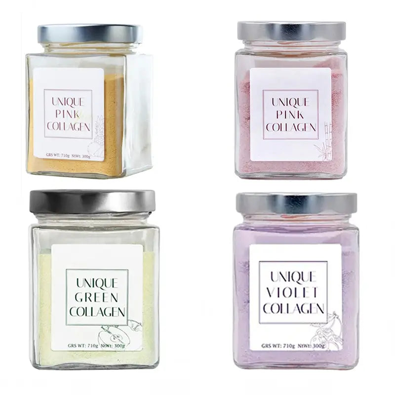 Einzigartiges Rosa Gelb, Violett, Grün & Rosa Nahrungsergänzungsmittel, Packung 4x300g