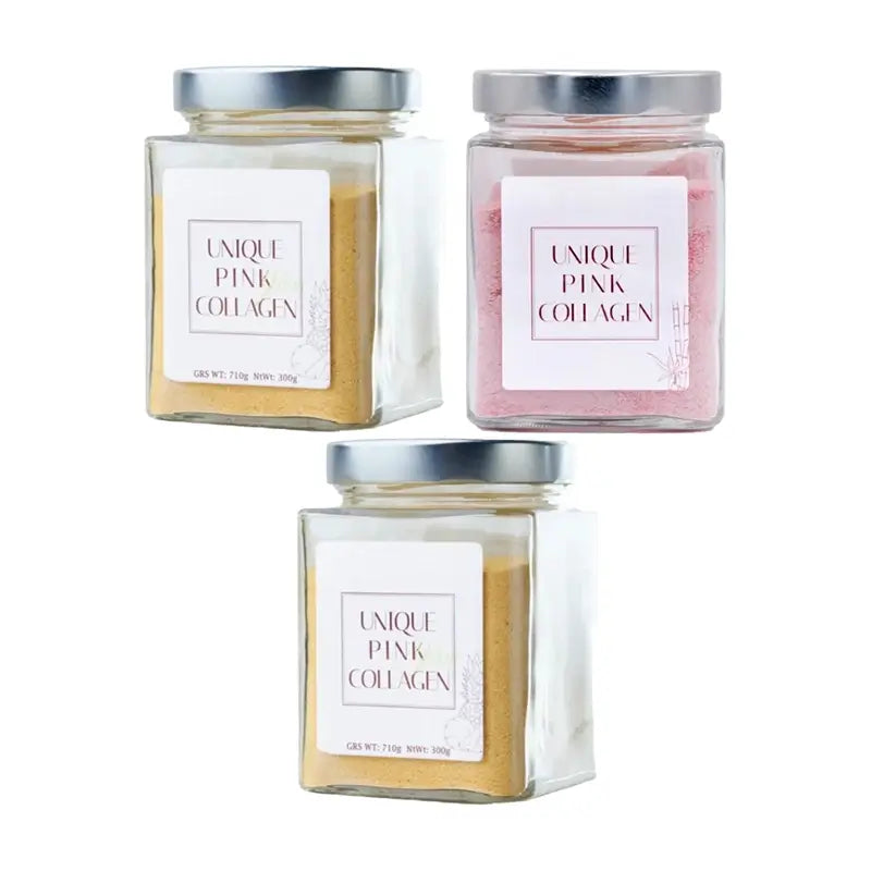 Unique Pink Gelb & Pink Nahrungsergänzungsmittel, 3x300g Packung
