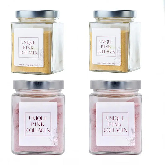 Unique Pink Gelb & Pink Nahrungsergänzungsmittel, Packung 4x300g