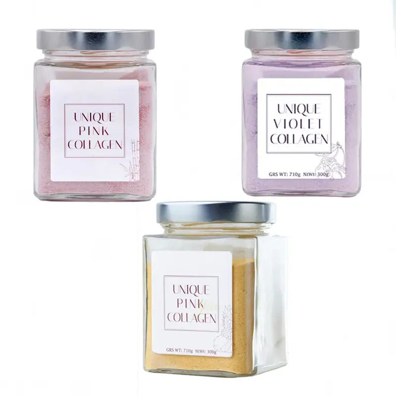 Einzigartiges Rosa Gelb, Violett & Rosa Nahrungsergänzungsmittel, Packung 3x300g