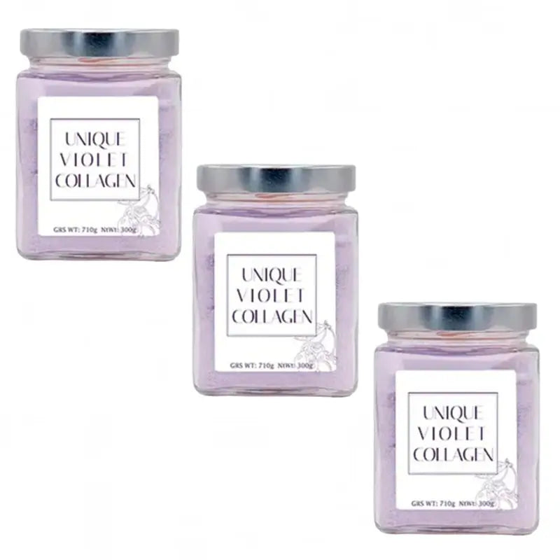 Unique Violet Collagen Nahrungsergänzungsmittel, Tripo 3x300 Gramm
