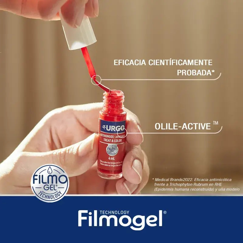 Urgo Anti-Pilz Behandlung & Farbe Filmogel Rot Flasche 4 ml