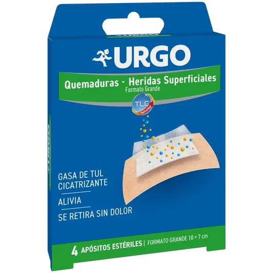 Urgo Sterile Dressing für Verbrennungen und oberflächliche Wunden, 10 X 7 Cm