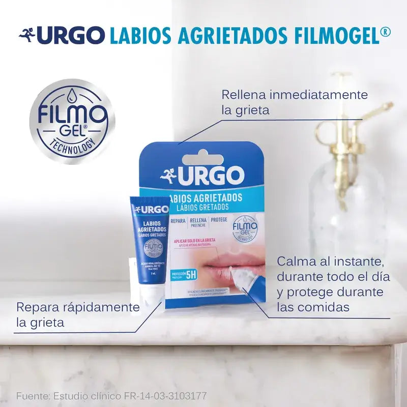 Urgo Rissige Lippen Filmogel, 7 Ml