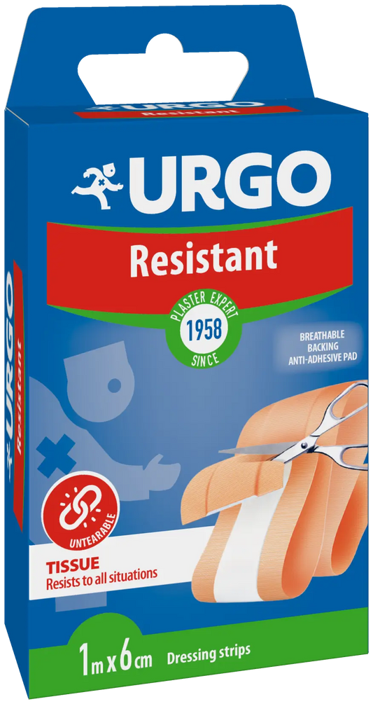 Urgo First Aid Resistant - 1 M X 6 Cm Band, 1 Stück.