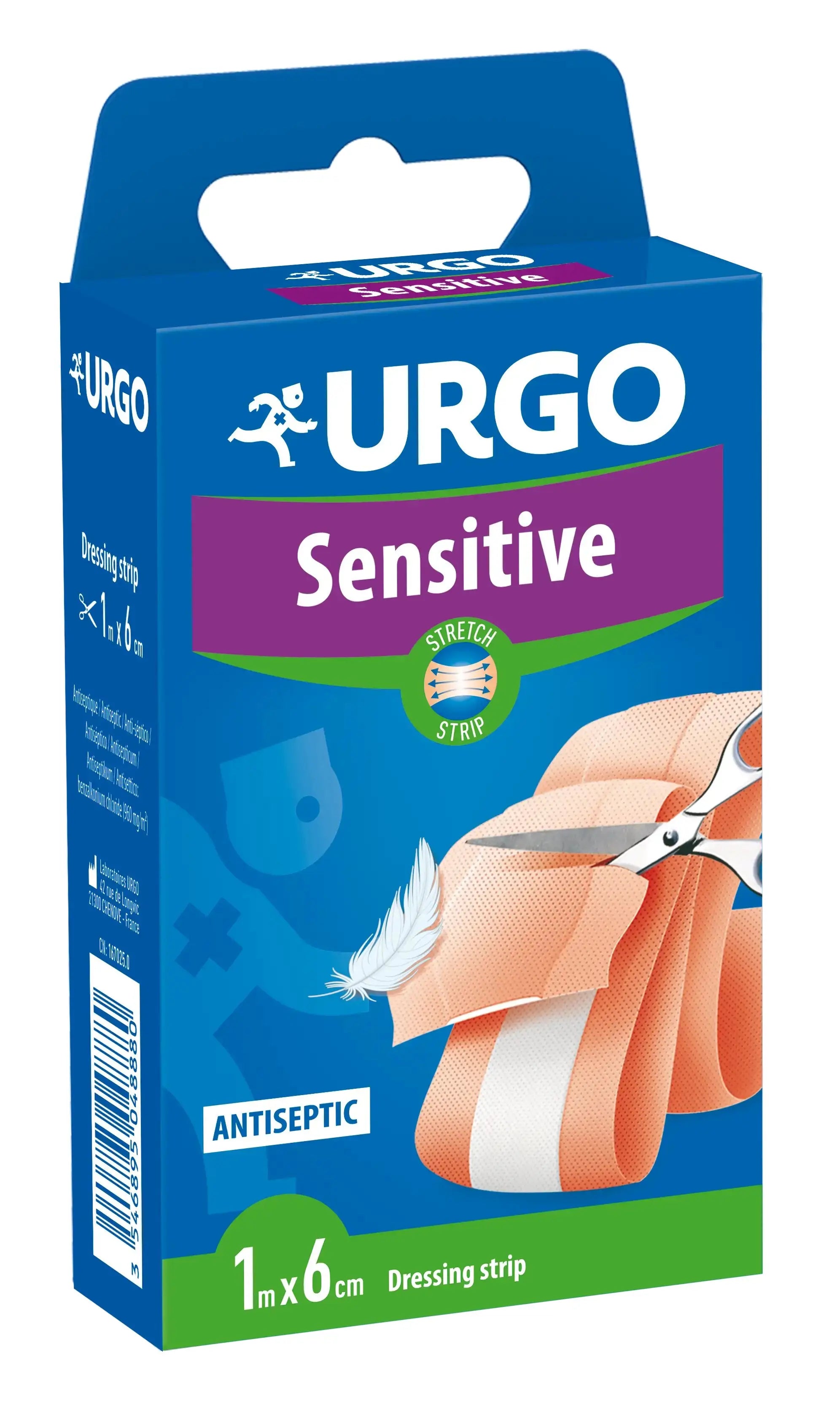 Urgo Erste Hilfe Sensitiv - 1 M X 6 Cm Band, 1 Stück.