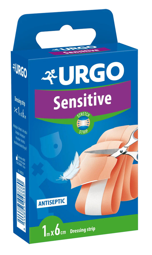 Urgo Erste Hilfe Sensitiv - 1 M X 6 Cm Band, 1 Stück.