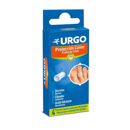 Urgo Callus Protector Wiederverwendbare vorgeschnittene Schläuche, 4 Stück