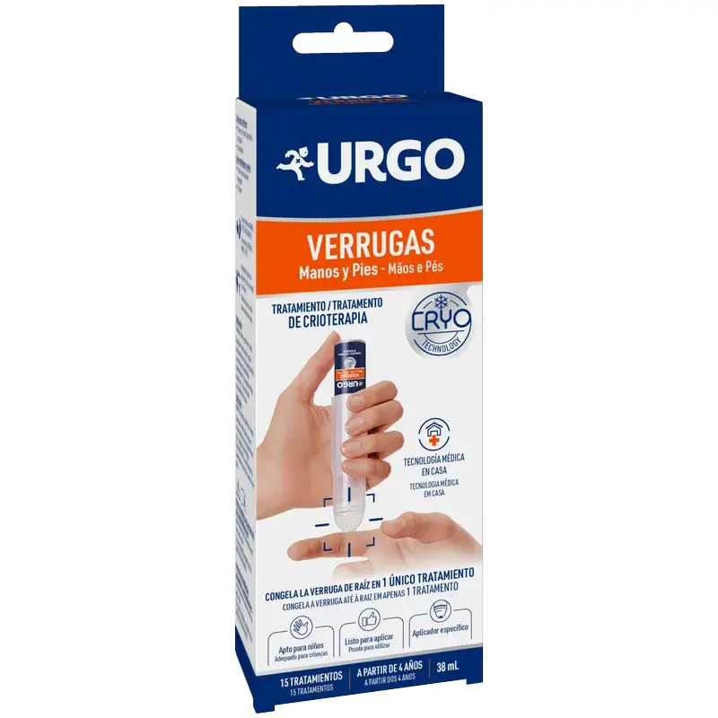 Urgo - Warzen Kryotherapie - Flasche 38 ml, 15 Behandlungen