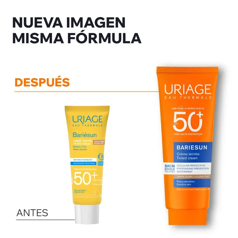 Uriage Bariésun Mineral Compact Creme SPF 50+ Goldene Farbe 10 g