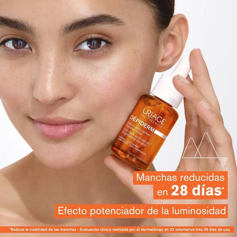 Uriage Dépiderm Gesichtsserum Anti-Flecken- und Aufhellungspflege , 30 ml