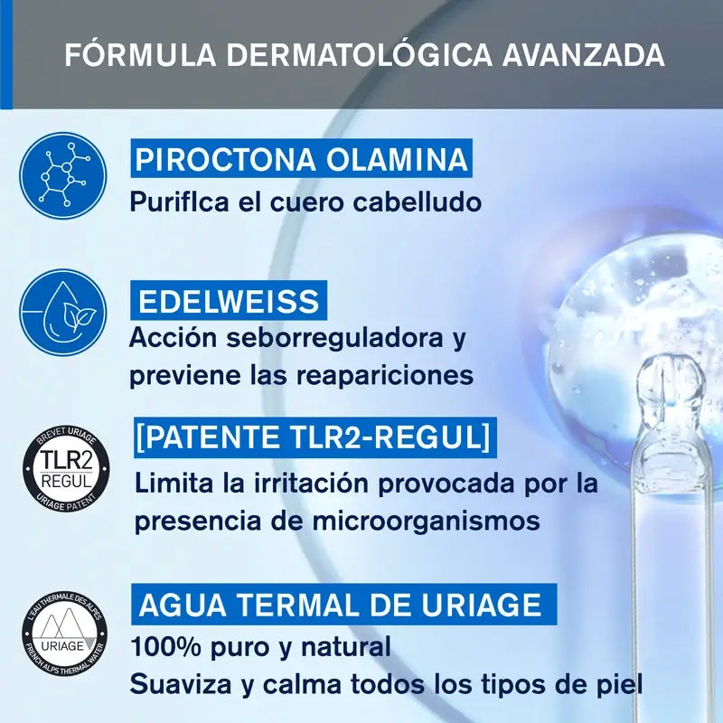 Uriage Ds Haar Sanft Regulierend Shampoo 500Ml