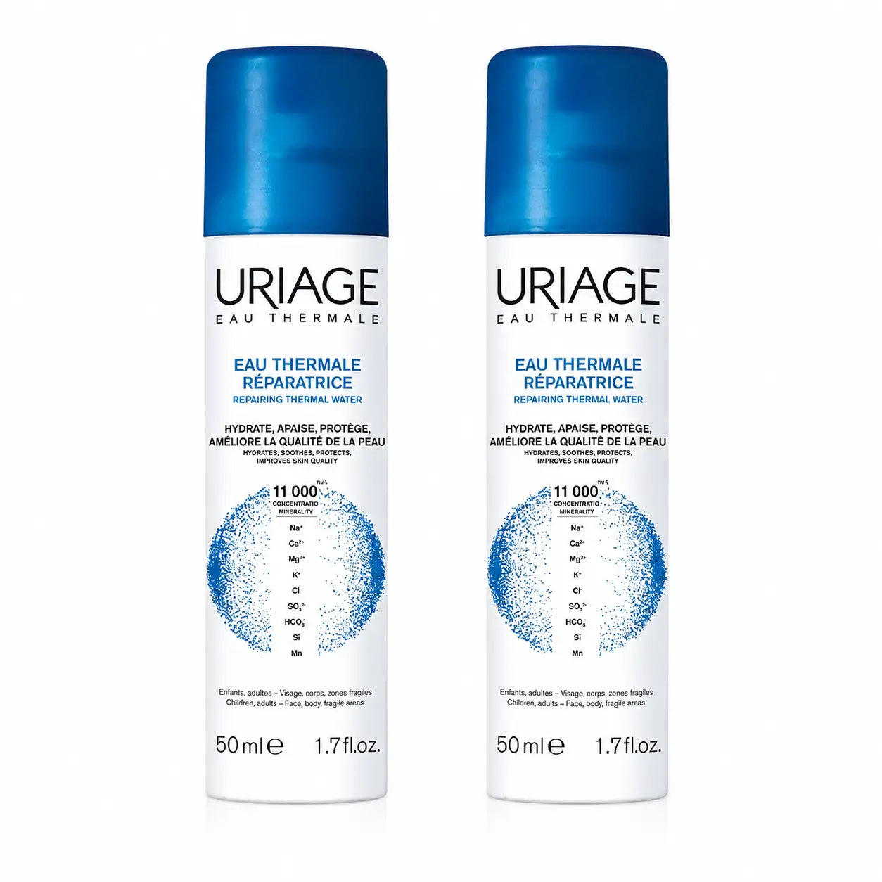 Uriage Eau Thermale Regenerierendes Thermalwasser 50 ml, 2er-Pack