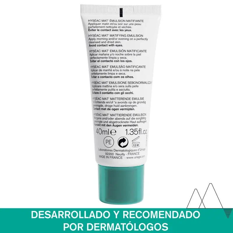 Uriage Hyséac Mat 40Ml Glanz & Porenkontrolle