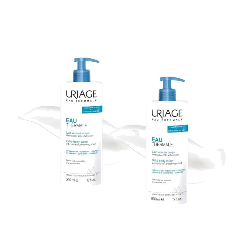 Uriage Seidige Feuchtigkeitsmilch 500 ml, 2er-Pack