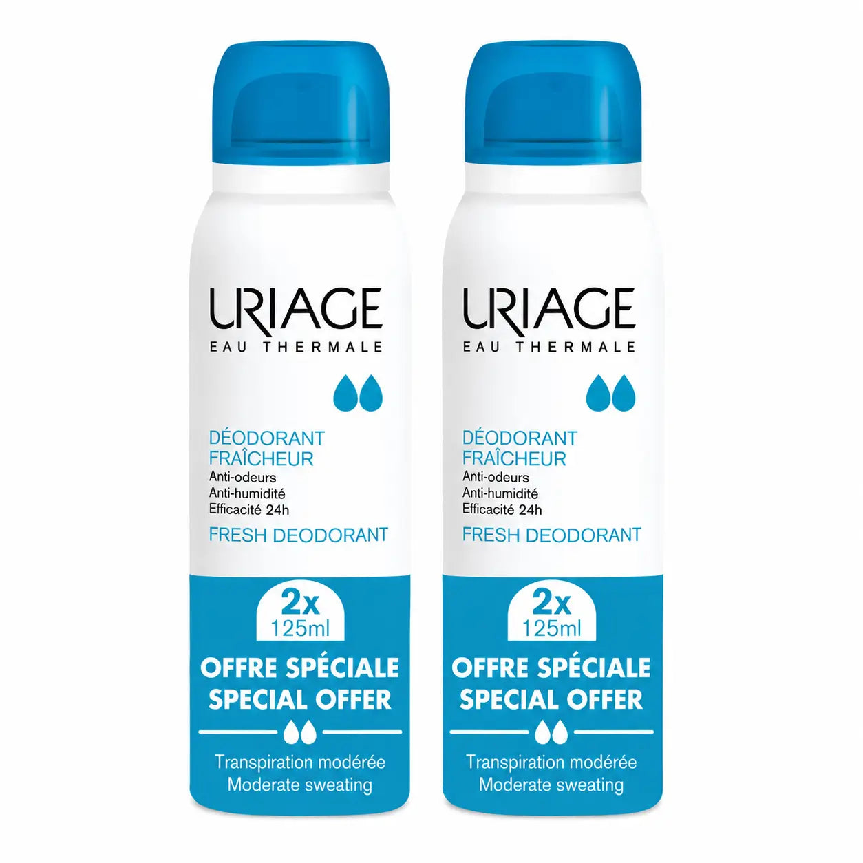 Uriage Sonderangebot: Deodorant „Frescor“, 125 × 2 ml, 2er-Pack