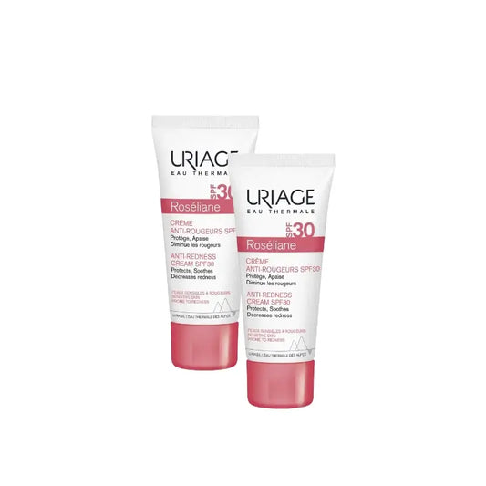 Uriage Roséliane Creme gegen Hautrötungen LSF 30, 40 ml, 2er-Pack