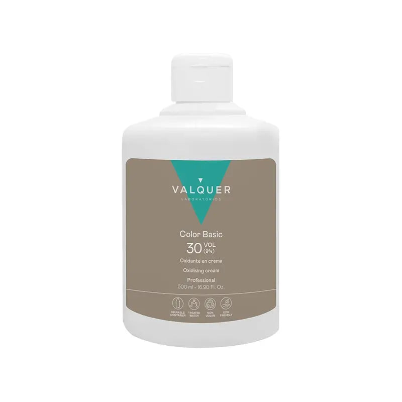 Valquer Agua Oxigenada 30 Vol (9%) - Professionelles Haar-Oxidationsmittel , 500 ml