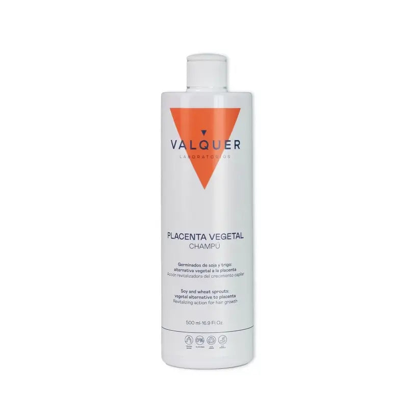 Valquer Pflanzliche Plazenta Shampoo. Bekämpft: Haarausfall, Schuppen, Fett, 500 ml
