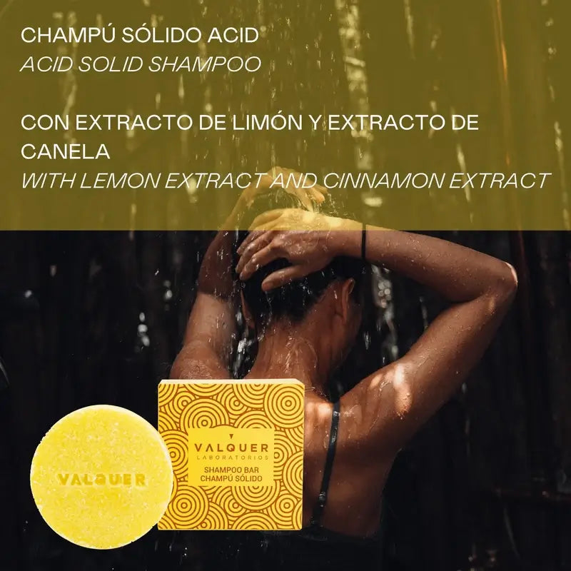 Valquer Haarpflege Säure Festes Shampoo, 50 gr