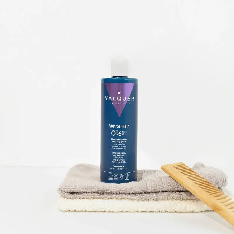 Valquer Haarpflege Weißes & Graues Haar Shampoo, 400 ml