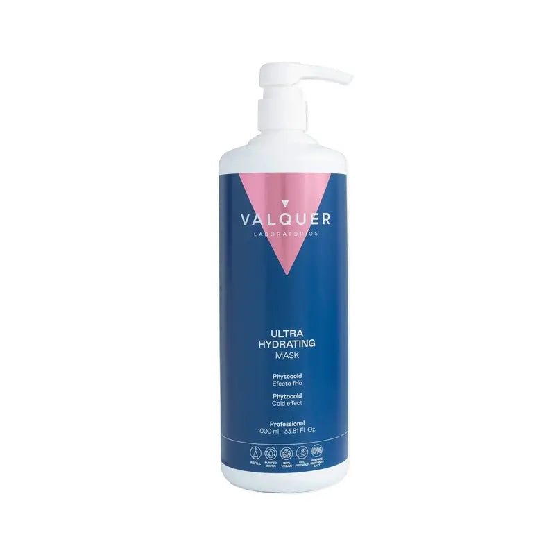 Valquer Hair Care Ultra-Feuchtigkeitsspendende Gletscher-Haarmaske, 1000 ml