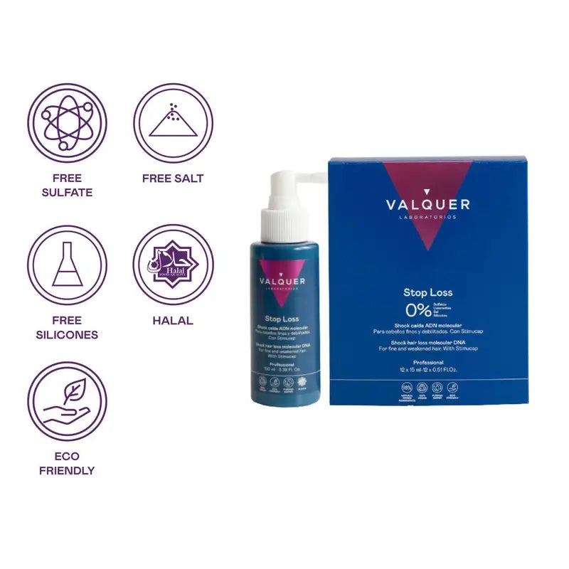 Valquer Haarpflege Schock Haarausfall Molekulare DNA, 100 ml