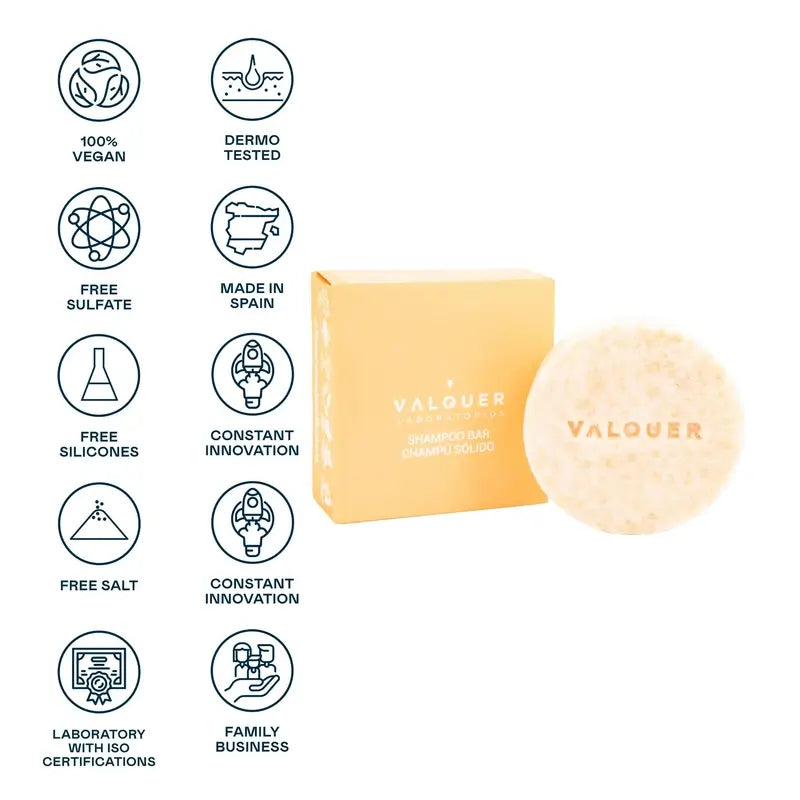 Valquer Haarpflege Sunset Family Festes Shampoo, 50 gr