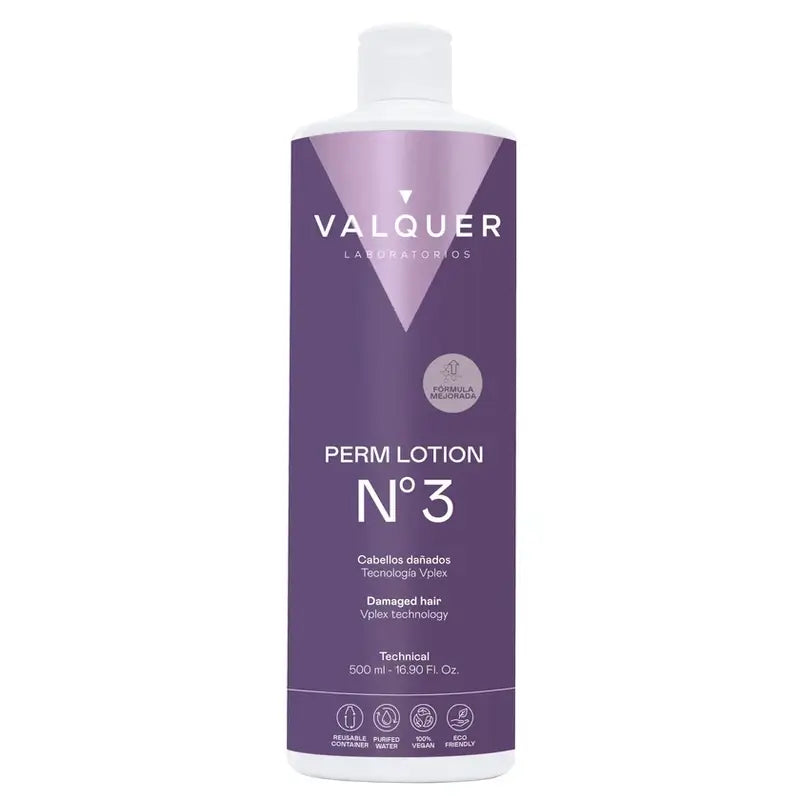 Valquer Dauerwellenflüssigkeit Nº3 (geschädigtes Haar) , 500 ml