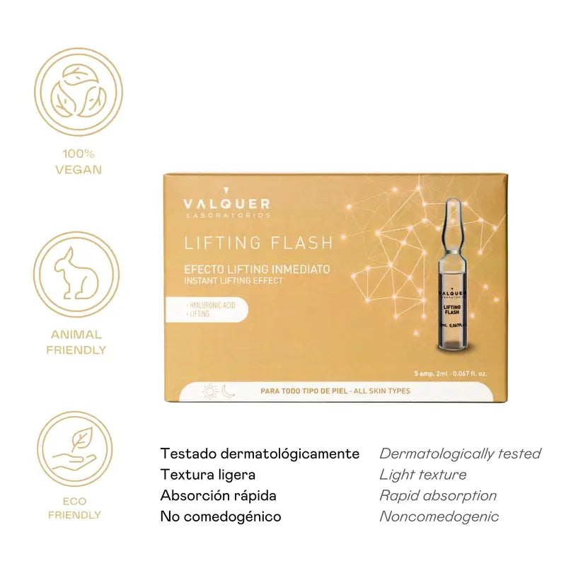 Valquer Skin Care Flash Lifting Ampulle, 5 x 2 ml