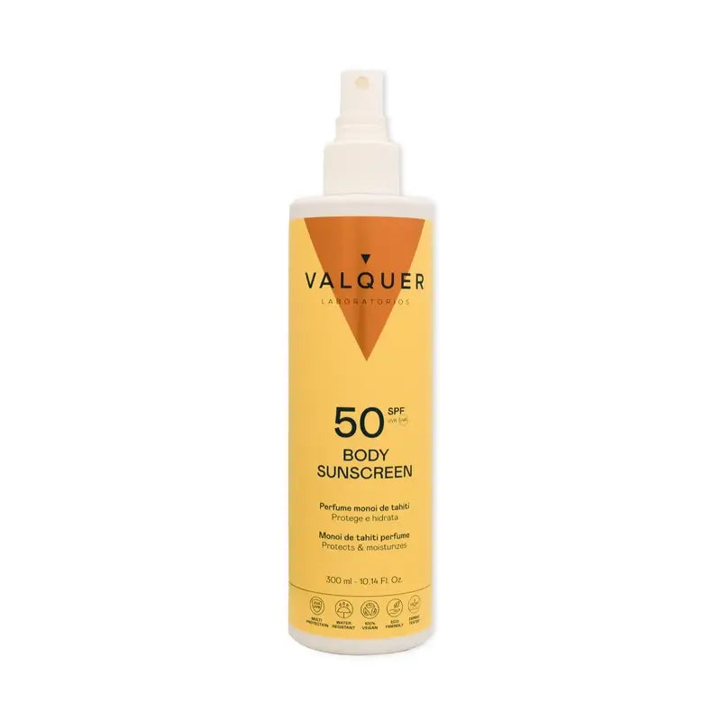 Valquer Sunscreen Körper-Sonnenschutz Spf 50, 300 ml